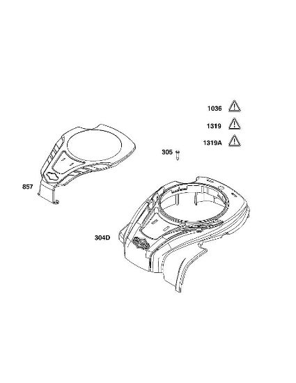 B&S - serijska številka  od 09  09P602-0124-H1 B - SKLOP OHIÅ JA VENTILATORJA della Marca Stihl